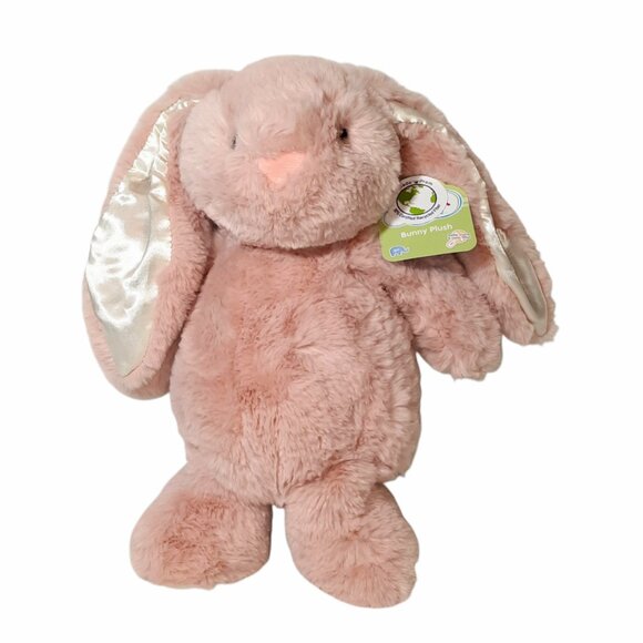 Spark Create Imagine Pink Bunny Rabbit Stuffed Plush Beanbag Toy 13" NEW - Picture 1 of 6